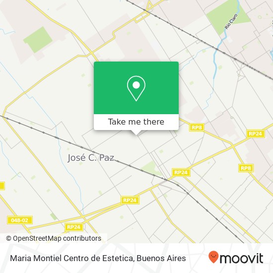 Mapa de Maria Montiel Centro de Estetica