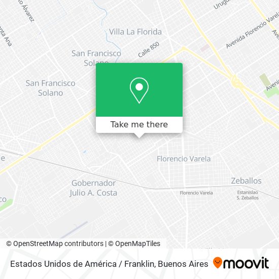Estados Unidos de América / Franklin map