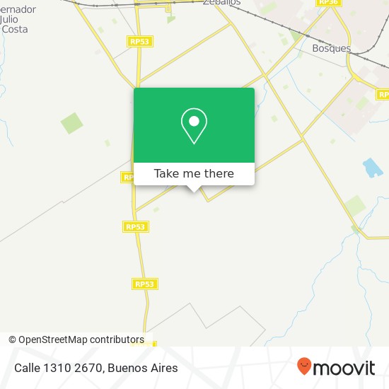 Mapa de Calle 1310 2670