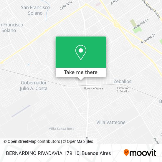 Mapa de BERNARDINO RIVADAVIA 179 10