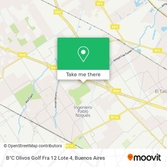 B°C Olivos Golf   Fra 12 Lote 4 map