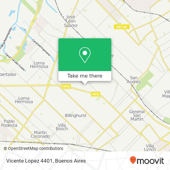 Vicente Lopez 4401 map