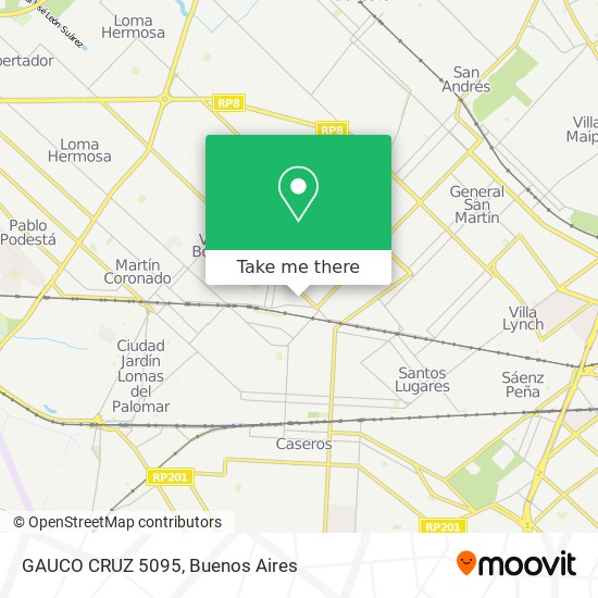 GAUCO CRUZ 5095 map