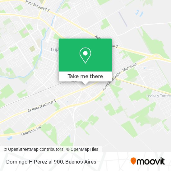 Mapa de Domingo H  Pérez al 900