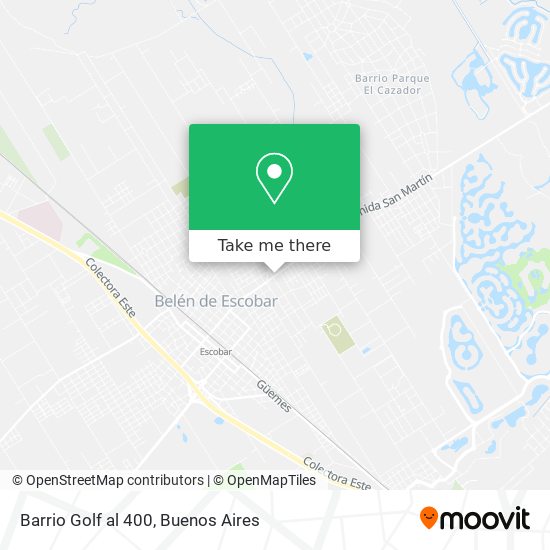 Barrio Golf al 400 map