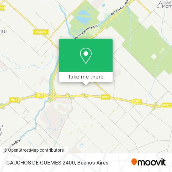 GAUCHOS DE GUEMES 2400 map