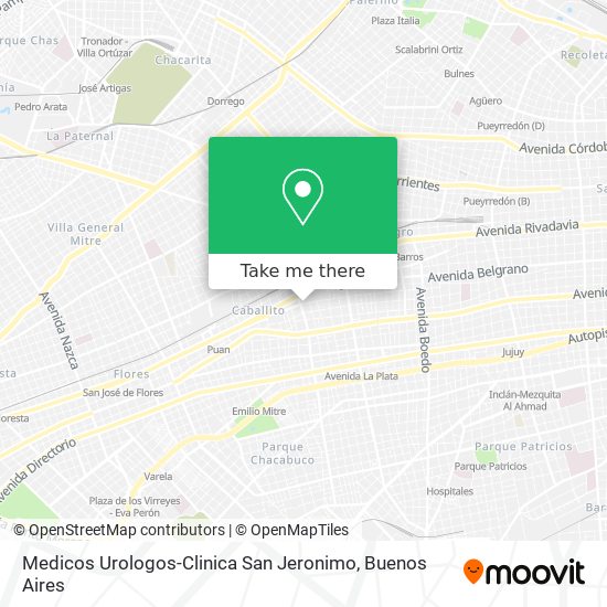 Mapa de Medicos Urologos-Clinica San Jeronimo