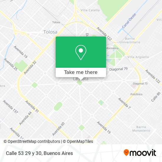 Mapa de Calle 53 29 y 30