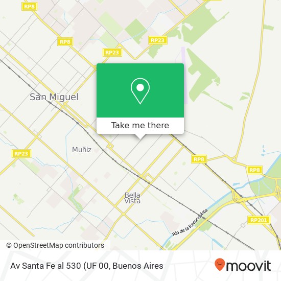 Av Santa Fe al 530 map