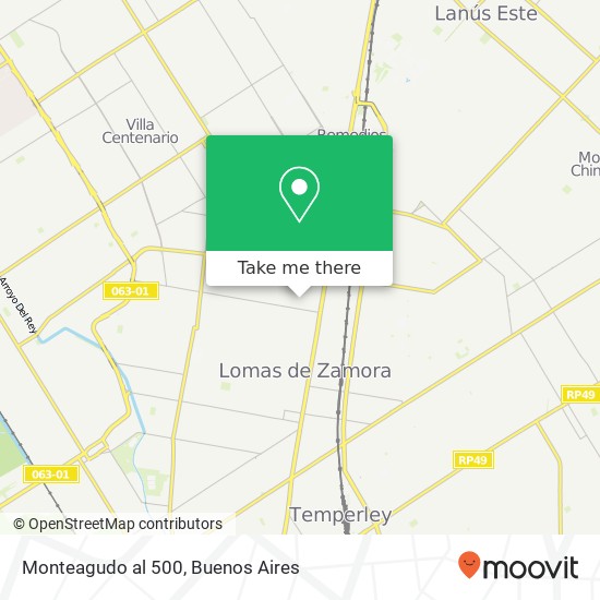 Monteagudo al 500 map