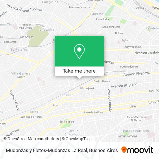 Mudanzas y Fletes-Mudanzas La Real map