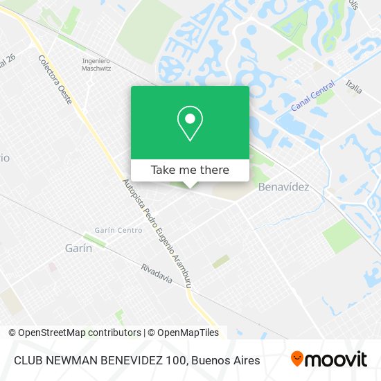 CLUB NEWMAN  BENEVIDEZ  100 map