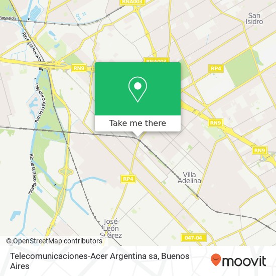 Mapa de Telecomunicaciones-Acer Argentina sa