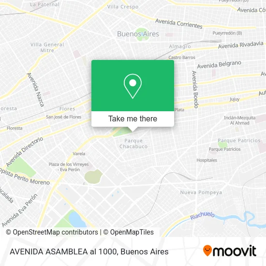 AVENIDA ASAMBLEA  al 1000 map