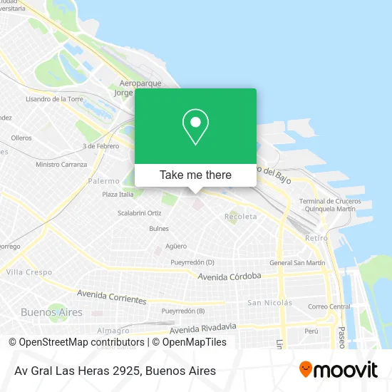 Mapa de Av  Gral  Las Heras 2925