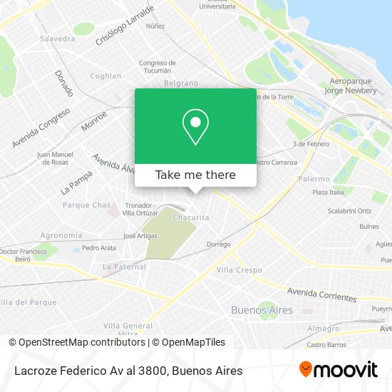 Lacroze  Federico Av  al 3800 map