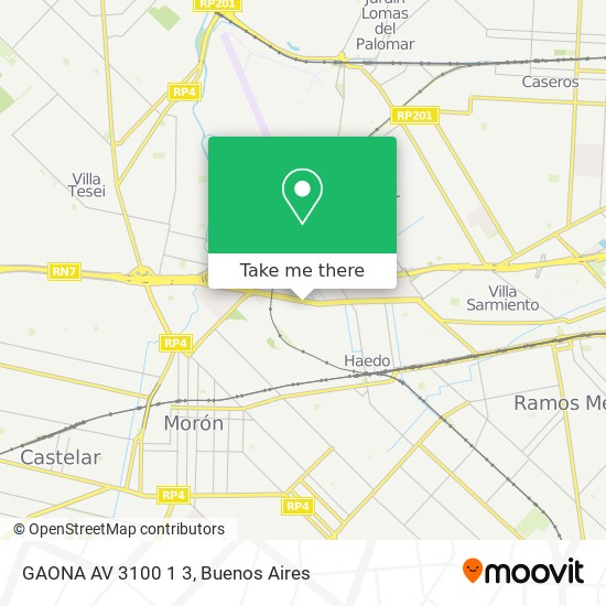 Mapa de GAONA  AV 3100 1 3