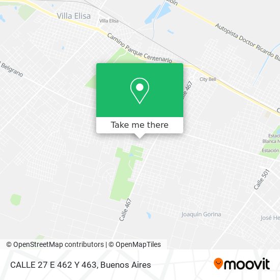 CALLE 27 E  462 Y 463 map