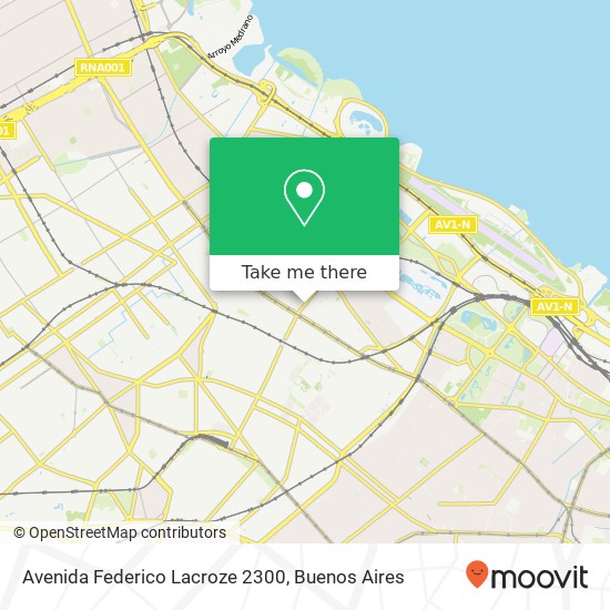 Avenida Federico Lacroze 2300 map