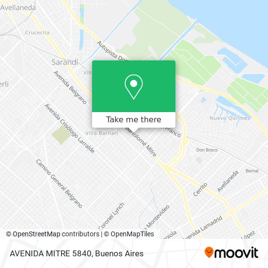 AVENIDA MITRE 5840 map