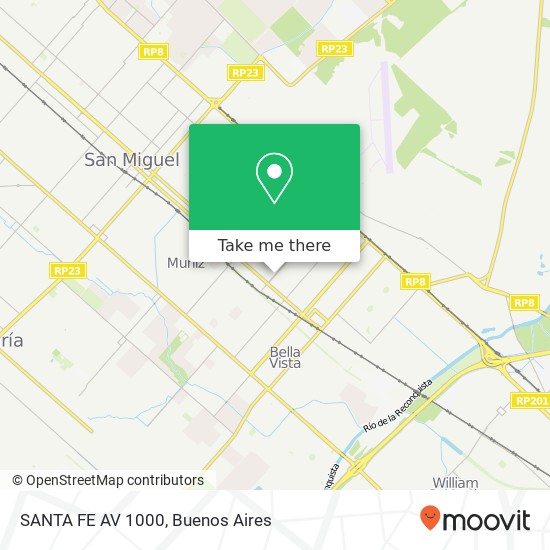 SANTA FE AV  1000 map