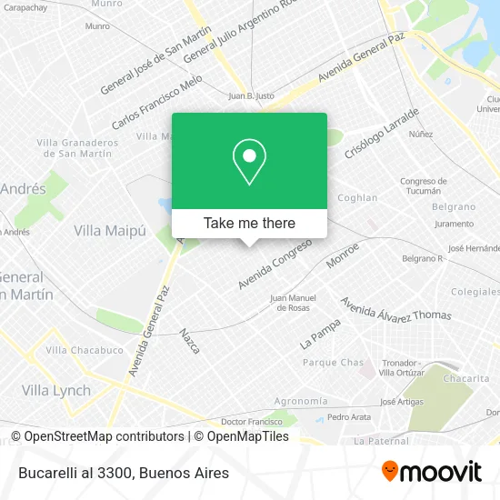 Mapa de Bucarelli al 3300
