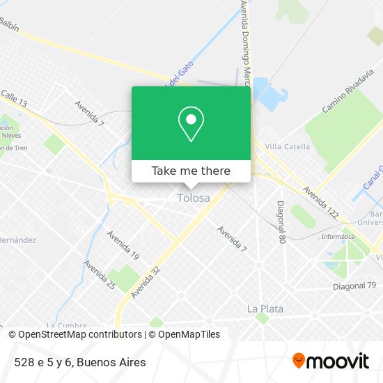 Mapa de 528 e  5 y 6