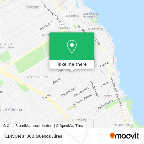 EDISON al 800 map