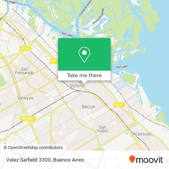 Velez Sarfield 3300 map