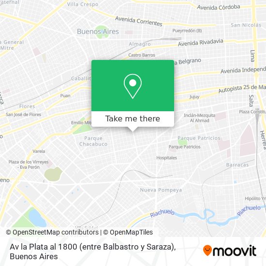 Av la Plata al 1800 (entre Balbastro y Saraza) map