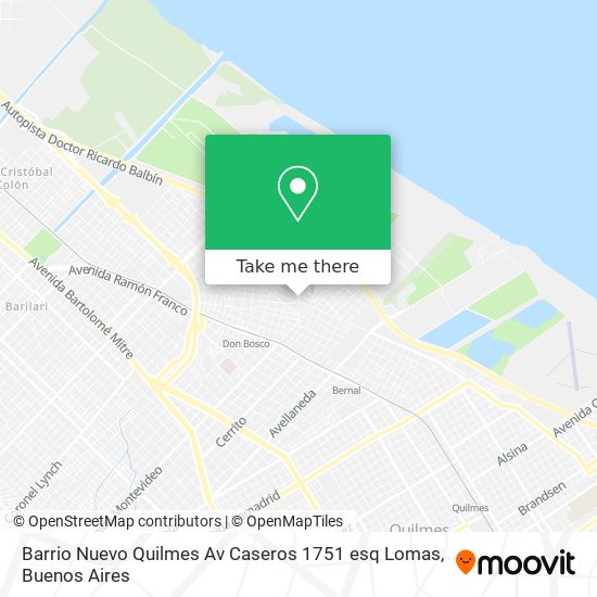 Barrio Nuevo Quilmes   Av Caseros 1751  esq  Lomas map