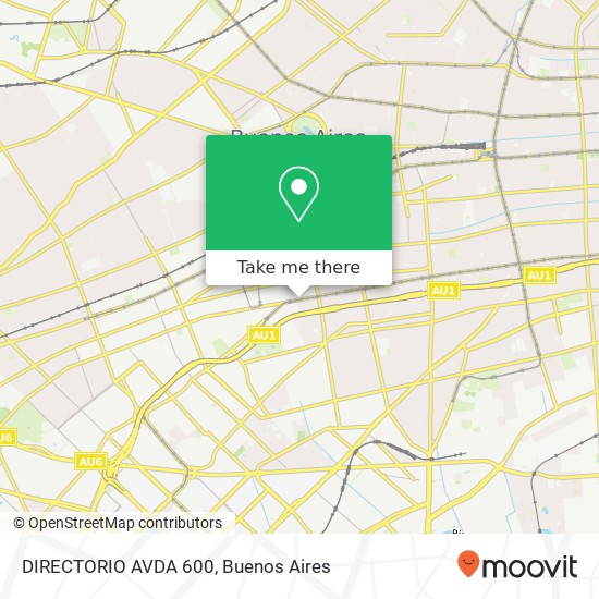 DIRECTORIO  AVDA  600 map