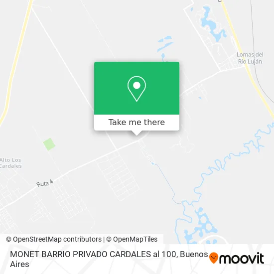Mapa de MONET BARRIO PRIVADO   CARDALES al 100