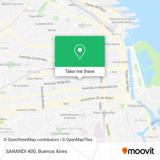 SARANDI 400 map
