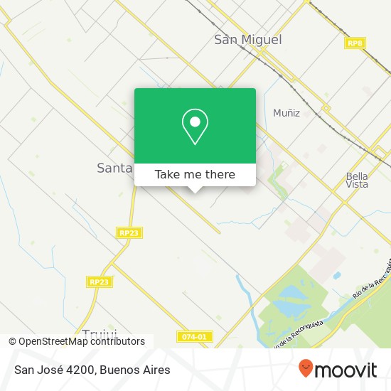 San José 4200 map