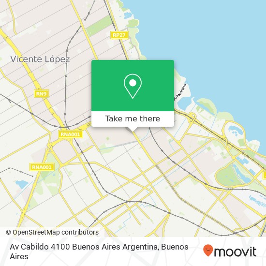 Mapa de Av  Cabildo 4100  Buenos Aires  Argentina