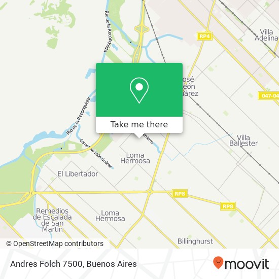 Andres Folch 7500 map