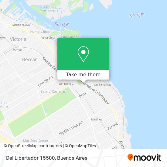 Del Libertador 15500 map