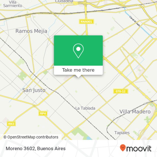 Moreno 3602 map