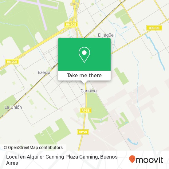 Mapa de Local en Alquiler   Canning    Plaza Canning