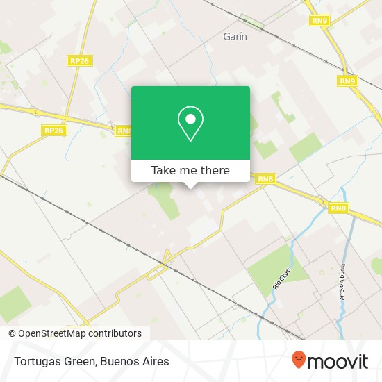 Tortugas Green map
