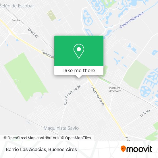 Mapa de Barrio Las Acacias