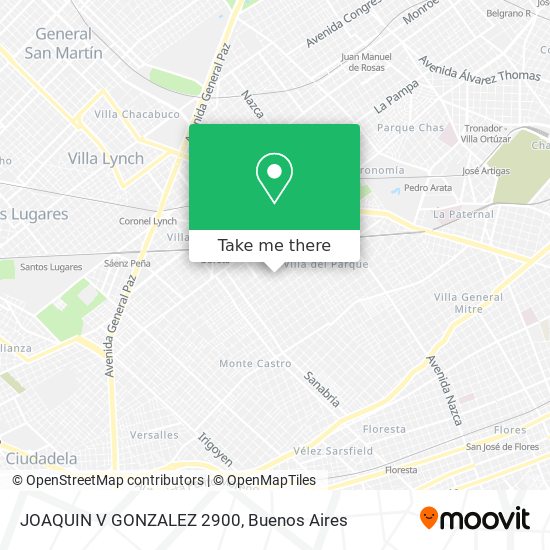 JOAQUIN V  GONZALEZ 2900 map