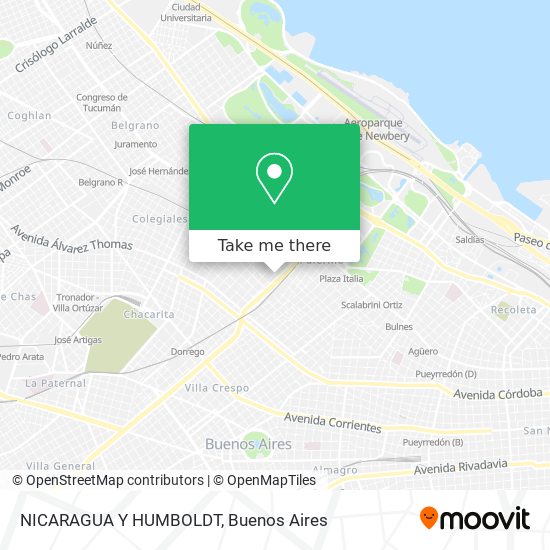 NICARAGUA Y HUMBOLDT map
