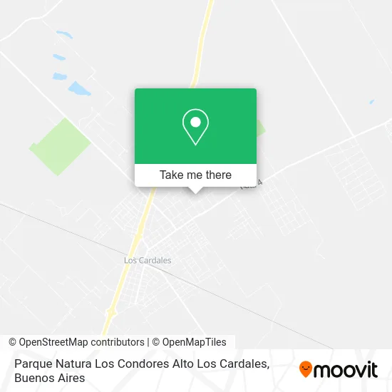 Parque Natura Los Condores  Alto Los Cardales map