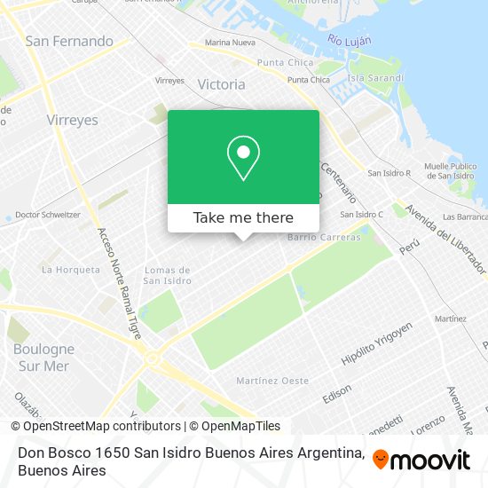 Don Bosco 1650  San Isidro  Buenos Aires  Argentina map