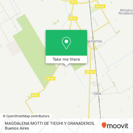 Mapa de MAGDALENA MOTTI DE TIEGHI Y GRANADEROS