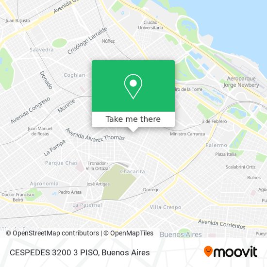 CESPEDES 3200 3 PISO map