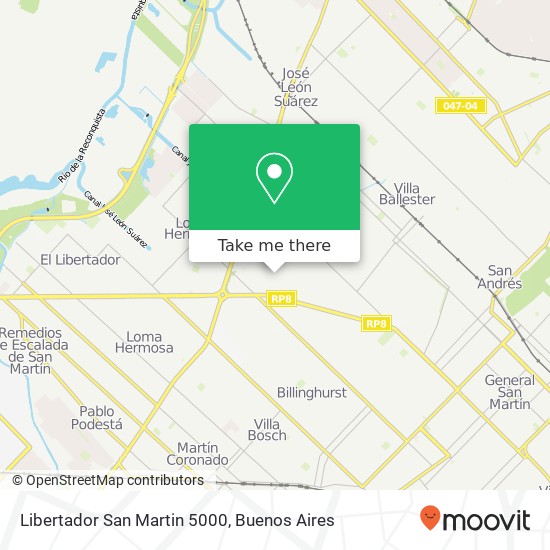 Mapa de Libertador San Martin 5000