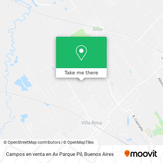 Mapa de Campos en venta en Av Parque Pil